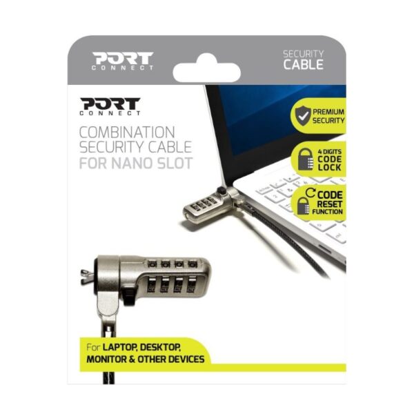 901221 wr 02 Port Connect Nano Slot Security Combination Cable