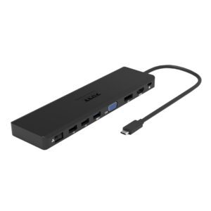 901906-W wr 01a Port USB Type-C 1 x USB3.1|2 x USB 3.0|2 x USB 2.0|1 xHDMI-DP-VGA| Micro+SD Card Reader|1 x Mini DP|1 x RJ45|1 x Audio-Microphone| PD 100W -Black