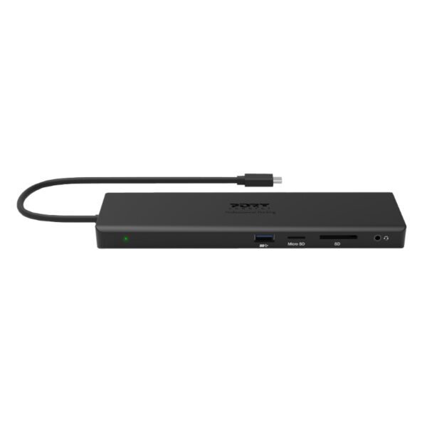901906-W wr 02a Port USB Type-C 1 x USB3.1|2 x USB 3.0|2 x USB 2.0|1 xHDMI-DP-VGA| Micro+SD Card Reader|1 x Mini DP|1 x RJ45|1 x Audio-Microphone| PD 100W -Black