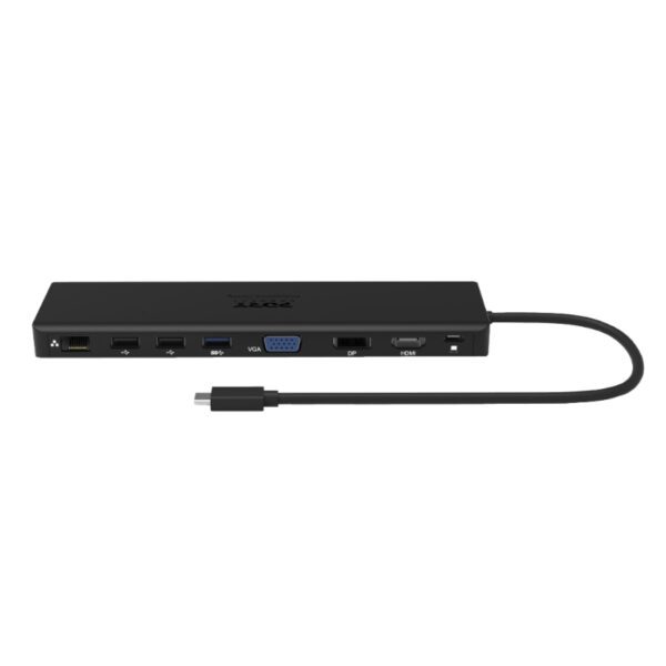 901906-W wr 03a Port USB Type-C 1 x USB3.1|2 x USB 3.0|2 x USB 2.0|1 xHDMI-DP-VGA| Micro+SD Card Reader|1 x Mini DP|1 x RJ45|1 x Audio-Microphone| PD 100W -Black