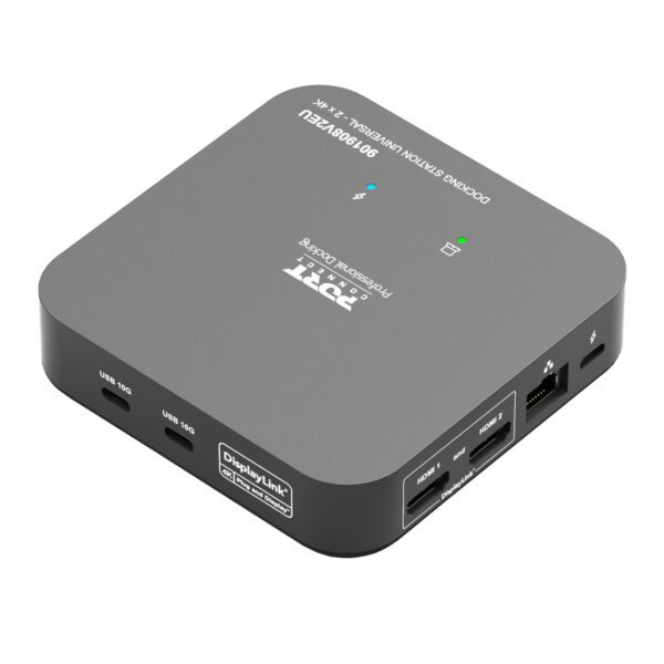 901908V2EU Port-Connect-Multi-port-USB-Type-C-2x4K-Office-Docking-Station-Black wr 01a Port Connect Multi-port USB Type-C 2x4K Office Docking Station