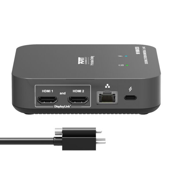 901908V2EU Port-Connect-Multi-port-USB-Type-C-2x4K-Office-Docking-Station-Black wr 03a Port Connect Multi-port USB Type-C 2x4K Office Docking Station