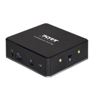 901908 wr 01b Port USB Type-C to 1 x RJ45|2 x USB3.1 Gen1|2 x HDMI|1 x Type-C|1 x USB3.1 Gen1 | Apple Charging 2.4A|1 x Aux Dock - Black