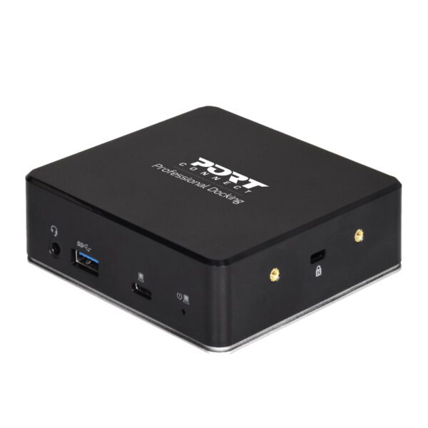 901908 wr 01b Port USB Type-C to 1 x RJ45|2 x USB3.1 Gen1|2 x HDMI|1 x Type-C|1 x USB3.1 Gen1 | Apple Charging 2.4A|1 x Aux Dock - Black