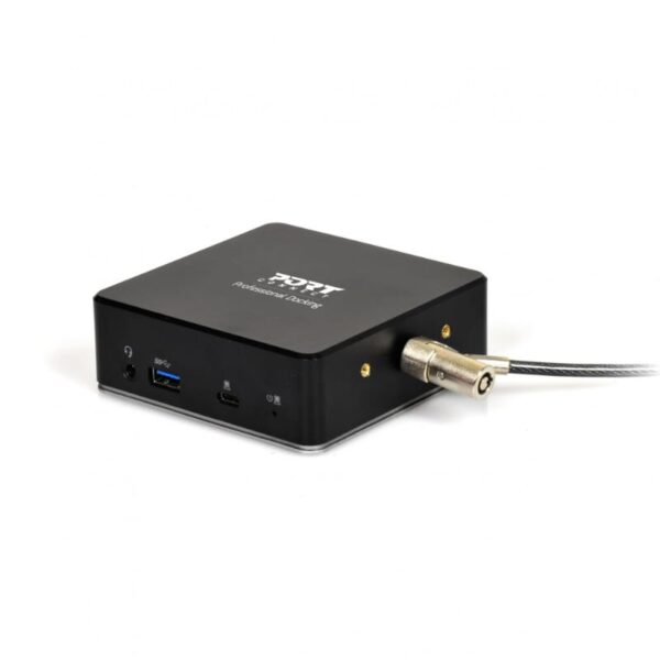 901908 wr 02 Port USB Type-C to 1 x RJ45|2 x USB3.1 Gen1|2 x HDMI|1 x Type-C|1 x USB3.1 Gen1 | Apple Charging 2.4A|1 x Aux Dock - Black