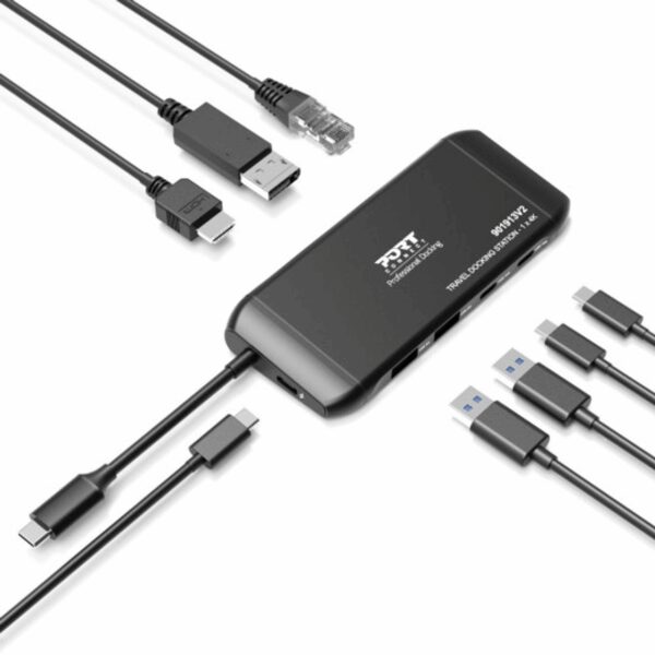 901913V2 PORT Mobile docking station 1 X 4K USB-C wr 08 PORT Mobile docking station 1 X 4K USB-C 7 devices 100W