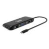 901913 wr 04 Port USB Type-C 4 x USB3.1|1 x Aux|Micro+SD Card Reader|1 x RJ45|1 x HDMI|1 x VGA|1 x Type-C PD Dock 100W - Black