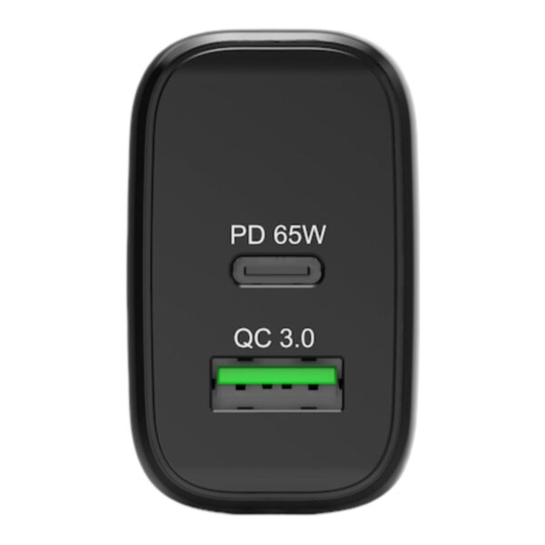 902104EU-WR-04 Port Connect 65W GaN Type-C and USB-A Fast Charger