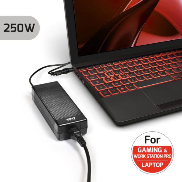 904001EU PORT-CONNECT-UNI-GAME-WORKSTATION-PS-250 wr 03 Port Connect 250W Universal Power Supply