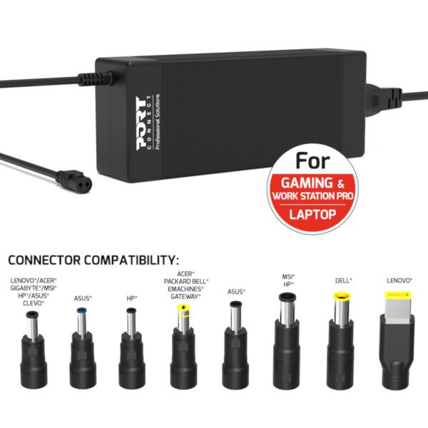 904001EU PORT-CONNECT-UNI-GAME-WORKSTATION-PS-250 wr 06 Port Connect 250W Universal Power Supply