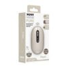 Port Connect PURE MAC Rechargeable Wireless and Bluetooth Mouse - Pearl