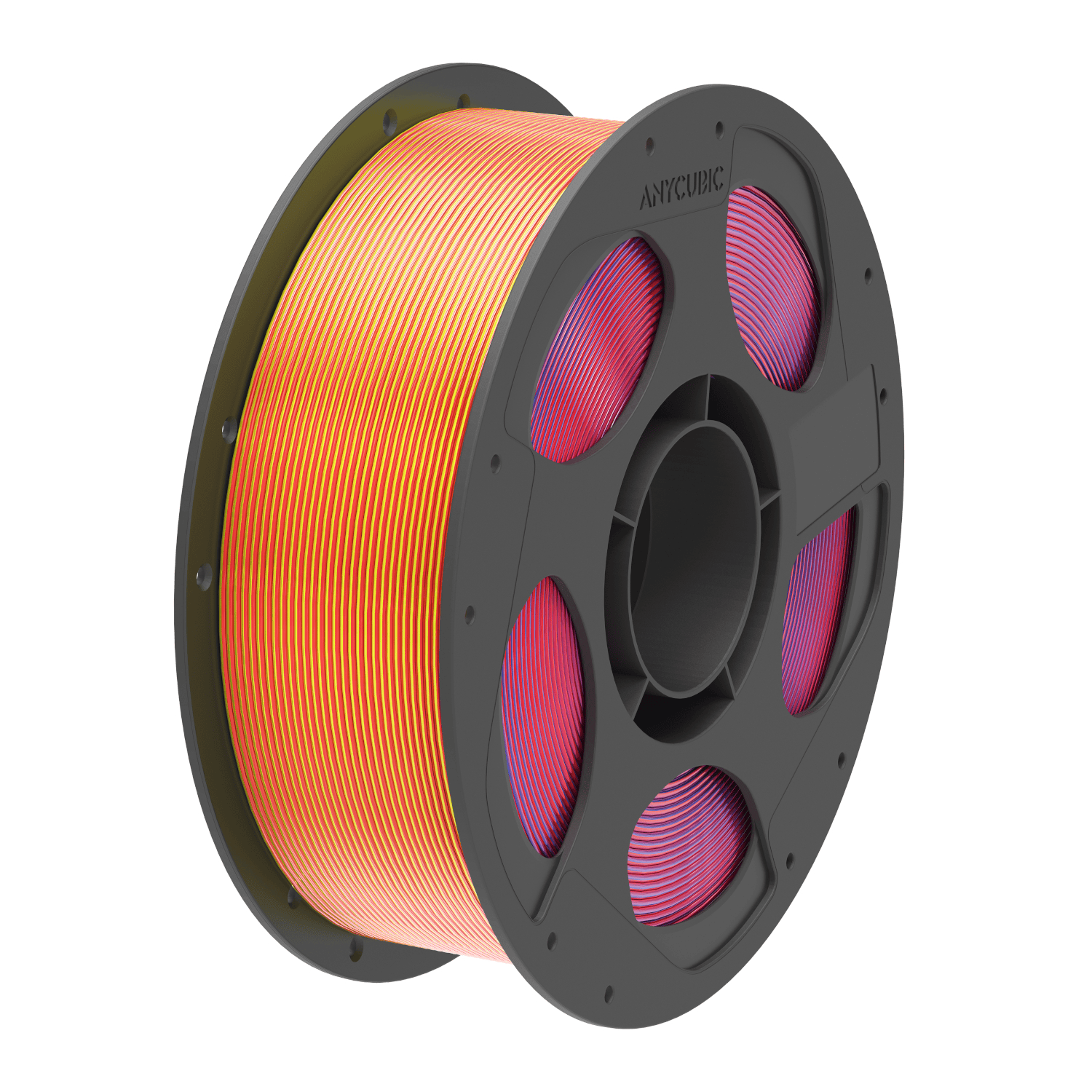 AHSC18-10 Anycubic PLA Silk Tri-colour Filament Re wr 01 Anycubic PLA Silk Tri-colour Filament 1kg – Red/Blue/Yellow