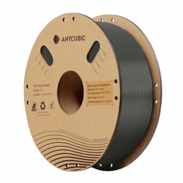 AHYGBK-10 Anycubic PLA Matte Filament 1kg - Black wr 01 Anycubic PLA Matte Filament 1kg - Black