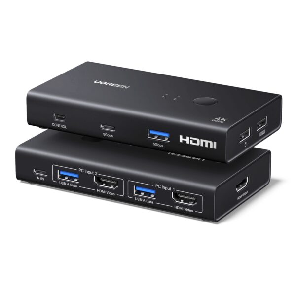 UGreen HDMI 2.0 KVM Switch 2-In-1 Out