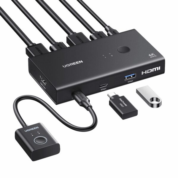 UGreen HDMI 2.0 KVM Switch 2-In-1 Out