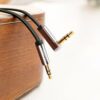 UGREEN AV119 Right-angled 3.5mm Flat Aux Cable 2m - Black/Silver