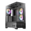 Antec CX700-ARGB-B wr 01a Antec CX700 ARGB ATX | Micro-ATX | ITX ARGB Mid-Tower Gaming Chassis - Black