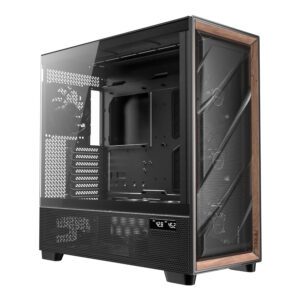 Antec FLUX-PRO wr 01a Antec FLUX PRO E-ATX Full Tower Gaming Chassis – Black