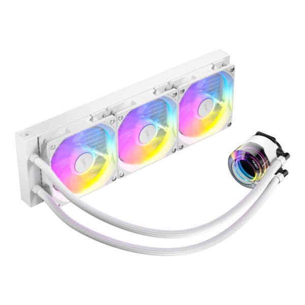 Antec VORTEX-LUM-360-ARGB-W wr 03a Antec VORTEX LUM 360 ARGB AIO CPU Liquid Cooler - White
