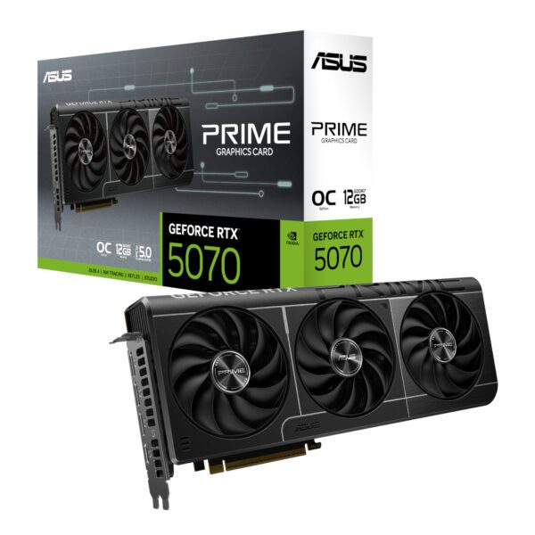 Asus PRIME-RTX5070-012G wr 01a ASUS PRIME GeForce RTX™ 5070 12GB GDDR7 OC 12GB Graphics Card