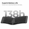 Keychron B11 Pro Ultra-Slim Wireless Foldable Keyboard Alice Layout - Space Gray
