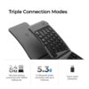 Keychron B11 Pro Ultra-Slim Wireless Foldable Keyboard Alice Layout - Space Gray