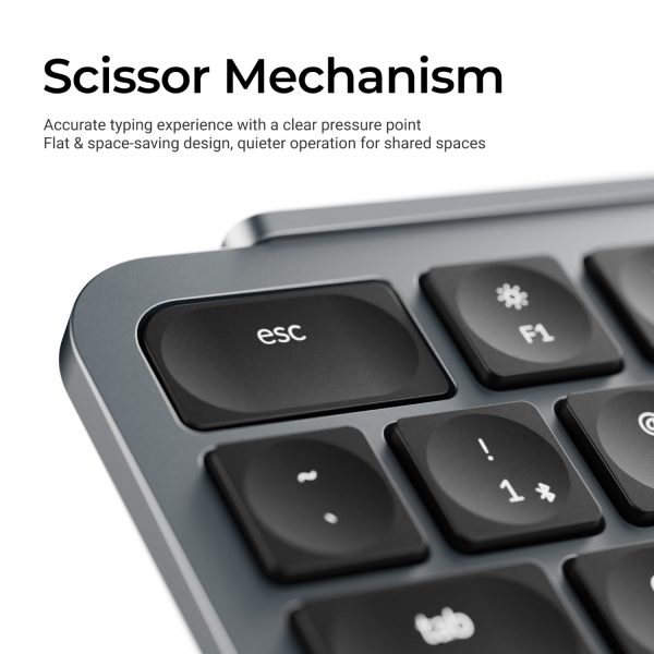 Keychron B1 Pro Ultra-Slim 75% Wireless Keyboard - Space Grey