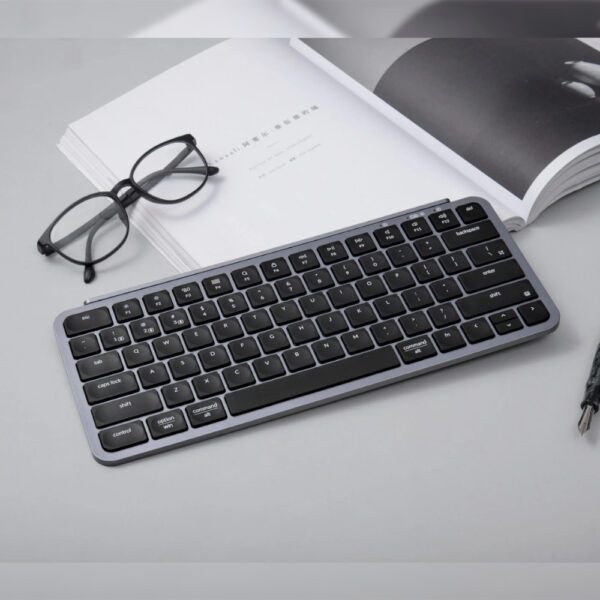 B1P-K1 wr 05a Keychron B1 Pro Ultra-Slim 75% Wireless Keyboard - Space Grey