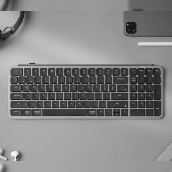 Keychron B2 Pro Ultra-Slim 96% Wireless Keyboard - Space Gray