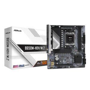 B650M-HD-VM.2 ASROCK-B650M-HDV-M.2-AM5-M-ATX-2X-DDR5 wr 01 ASRock B650M-HDV/M.2 AM5 Micro-ATX Motherboard