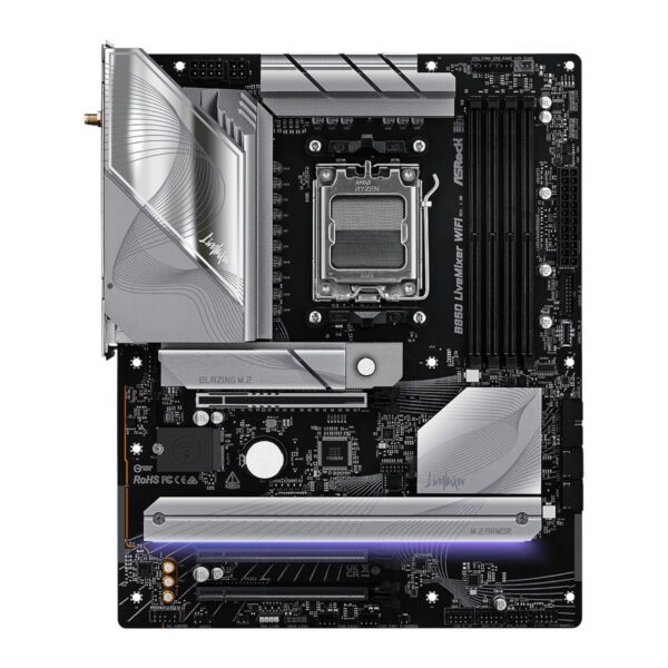 B850LIVEMIXERWIFI ASRock-B850-LiveMixer-WiFi-AM5-ATX-Gaming-Motherboard wr 02 ASRock B850 LiveMixer WiFi AM5 ATX Gaming Motherboard