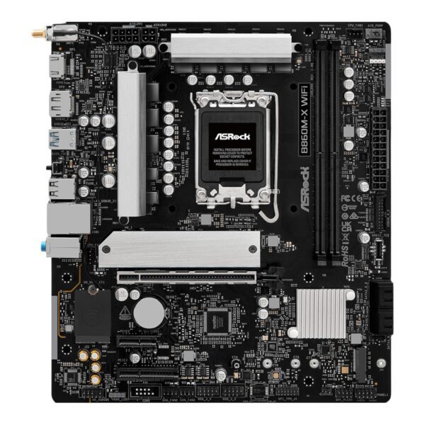 B860M-XWIFI-WR-02 ASRock B860M-X WIFI Micro ATX DDR5 Motherboard (PCIe 5 and Wi-Fi 6E)