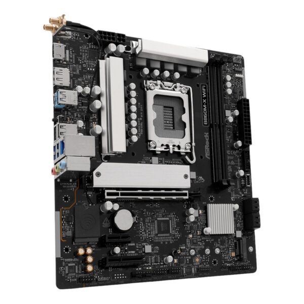 B860M-XWIFI-WR-04 ASRock B860M-X WIFI Micro ATX DDR5 Motherboard (PCIe 5 and Wi-Fi 6E)
