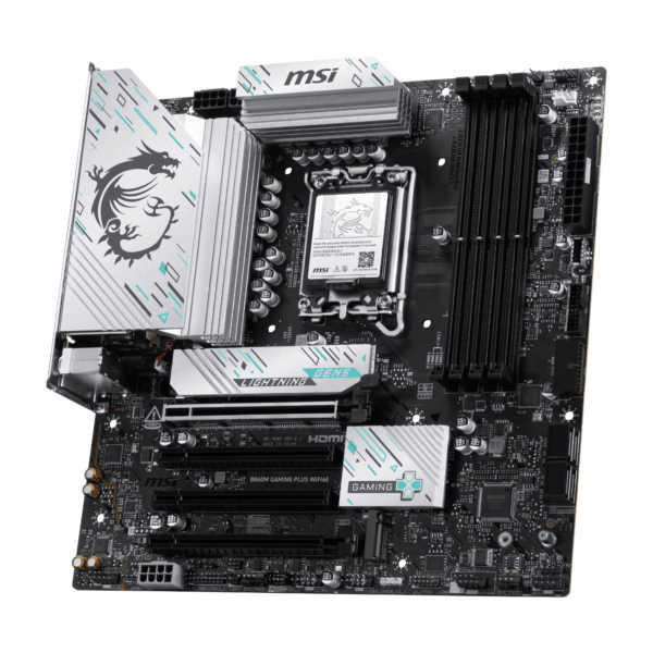 MSI B860M GAMING PLUS WIFI6E LGA1851 M-ATX Gaming Motherboard