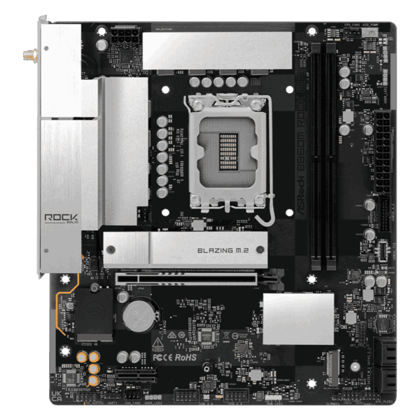 B860M ROCK WIFI ASRock B860M Rock WiFi Intel LGA1851 MAT wr 02 ASRock B860M Rock WiFi Intel LGA1851 MATX Gaming Motherboard