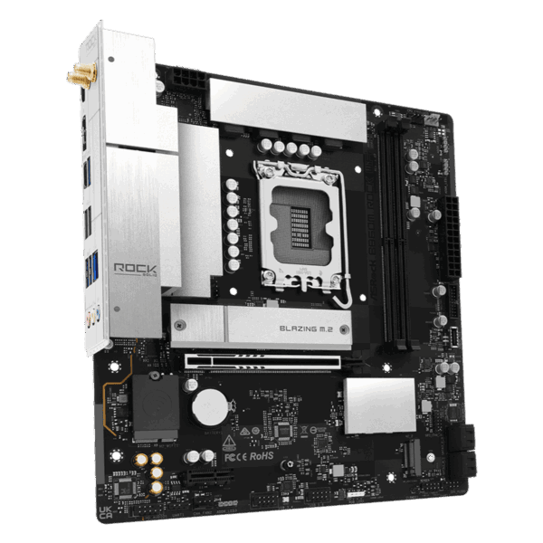 B860M ROCK WIFI ASRock B860M Rock WiFi Intel LGA1851 MAT wr 03 ASRock B860M Rock WiFi Intel LGA1851 MATX Gaming Motherboard
