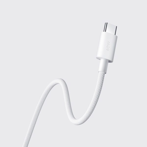 BHR0878GL Xiaomi-3A-Braided-USB-Type-C-to-USB-Type-C-Cable-1M-White wr 04a Xiaomi 3A Braided USB Type-C to USB Type-C Cable 1M - White