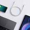 BHR0878GL Xiaomi-3A-Braided-USB-Type-C-to-USB-Type-C-Cable-1M-White wr 06a Xiaomi 3A Braided USB Type-C to USB Type-C Cable 1M - White