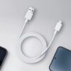 BHR087GGL Xiaomi-3A-USB-A-to-USB-Type-C-Cable-1M-White wr 05a Xiaomi 3A USB-A to USB Type-C Cable 1M - White