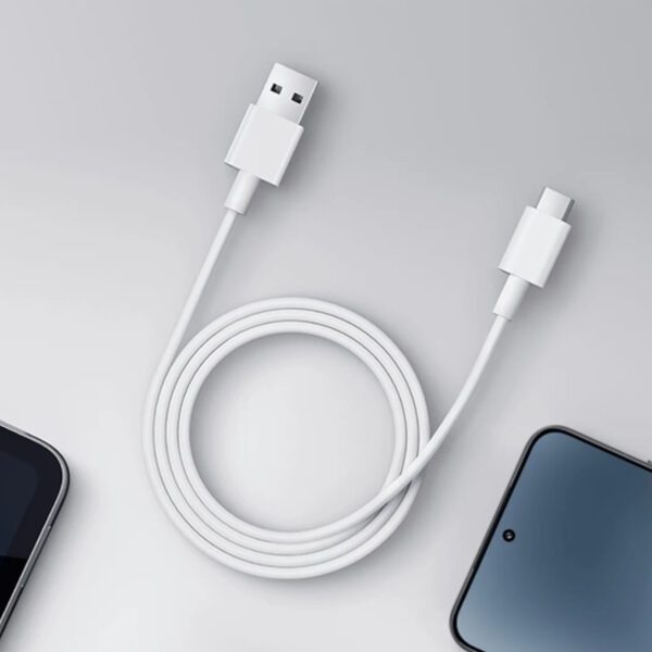 BHR087GGL Xiaomi-3A-USB-A-to-USB-Type-C-Cable-1M-White wr 05a Xiaomi 3A USB-A to USB Type-C Cable 1M - White