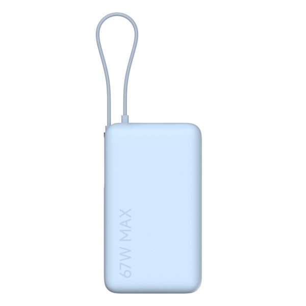 BHR08NZGL Xiaomi-67W-Power-Bank-10000-Integrated-Cable-Ice-Blue wr 02a Xiaomi 67W Power Bank 10000mAh (Integrated Cable) - Ice Blue