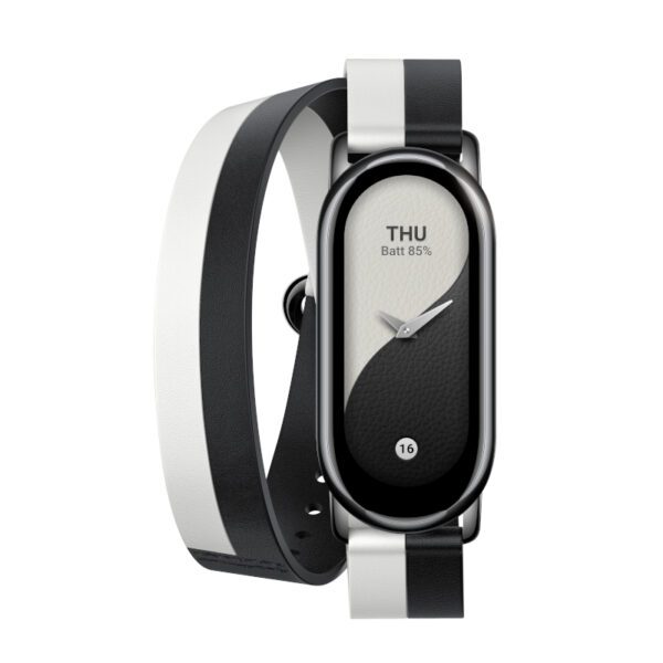 BHR7311GL wr 03 Xiaomi Smart Band 8 Double Wrap Strap - Black and white