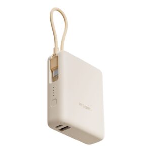 BHR9333GL-WR-01 Xiaomi 33W Power Bank 10000 (Integrated Cable) - Tan