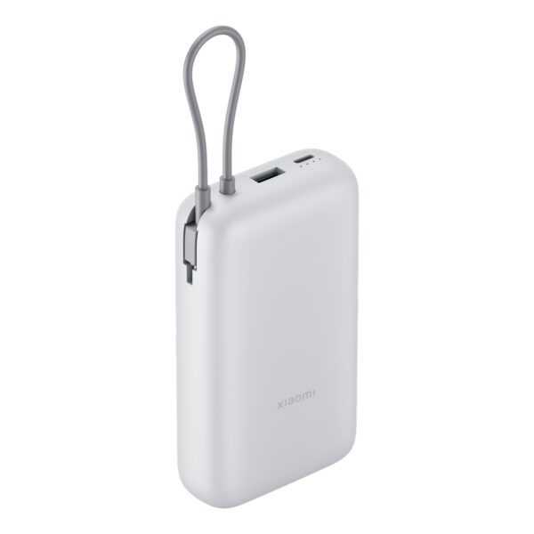 BHR9738GL Xiaomi-Power-Bank-20000-Integrated-Cable-Light-Grey wr 01 Xiaomi Power Bank 20000mAh (Integrated Cable) - Light Grey