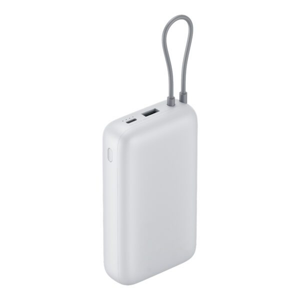 BHR9738GL Xiaomi-Power-Bank-20000-Integrated-Cable-Light-Grey wr 03 Xiaomi Power Bank 20000mAh (Integrated Cable) - Light Grey