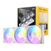 C120-ARGB-3PK-WH wr 01 Antec Connect 120 ARGB PWM Fan 3 Pack - White