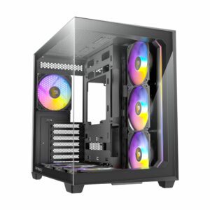 C5-ARGB-B wr 01 Antec C5 ARGB ATX DUAL Mid Tower Gaming Chassis – Black
