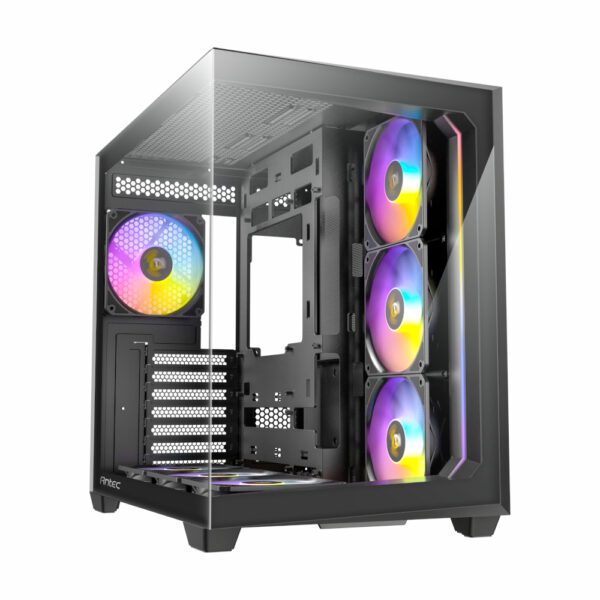 C5-ARGB-B wr 01 Antec C5 ARGB ATX DUAL Mid Tower Gaming Chassis – Black