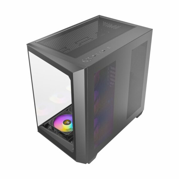 C5-ARGB-B wr 06 Antec C5 ARGB ATX DUAL Mid Tower Gaming Chassis – Black