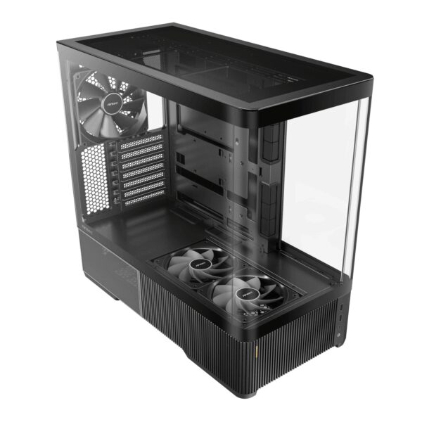 Antec C6 CURVED AIR ATX | Micro-ATX | ITX Mid-Tower Gaming Chassis - Black